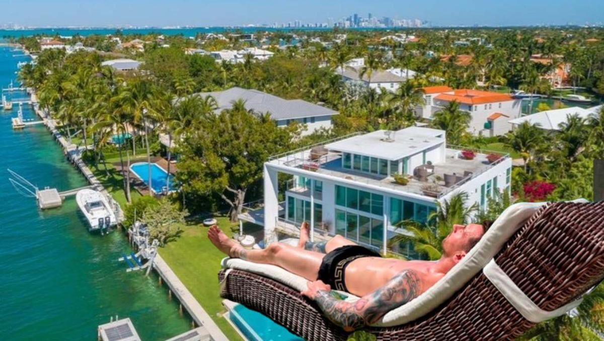 Messi descansa en Key Biscayne